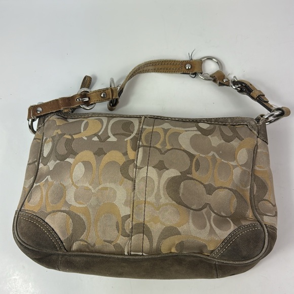 Coach Chelsea Y2K Monogram Fabric &Leather Shoulder Bag - Picture 7 of 13